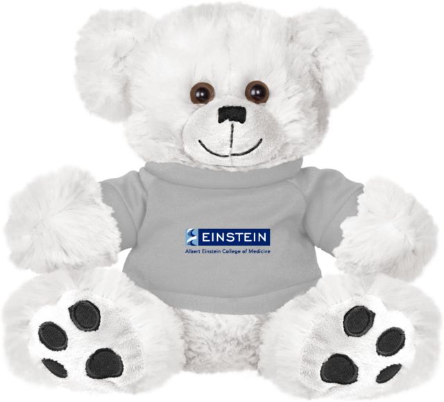 Albert Einstein Plush Big Paw 8 1/2 inch Bear w/ Shirt Einstein Logo - ONLINE ONLY