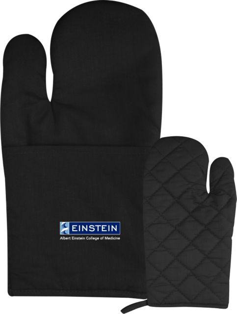 Albert Einstein Quilted Canvas Oven Mitt Einstein Logo - ONLINE ONLY