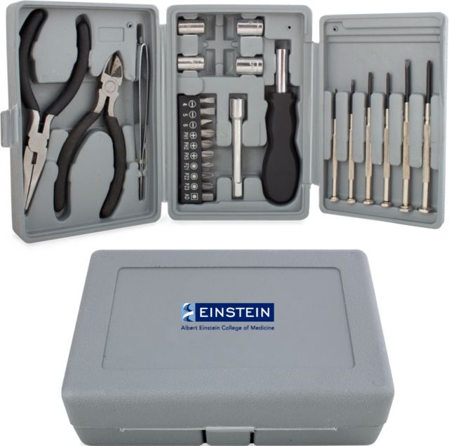Albert Einstein Compact 26 Piece Deluxe Tool Kit Einstein Logo - ONLINE ONLY
