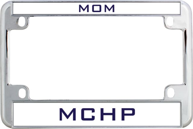 MCHP Metal Motorcycle License Plate Frame in Mom - ONLINE ONLY