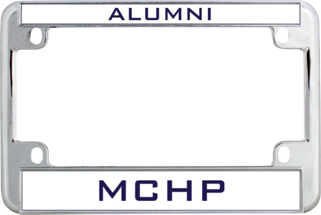 MCHP Metal Motorcycle License Plate Frame in Alumni - ONLINE ONLY