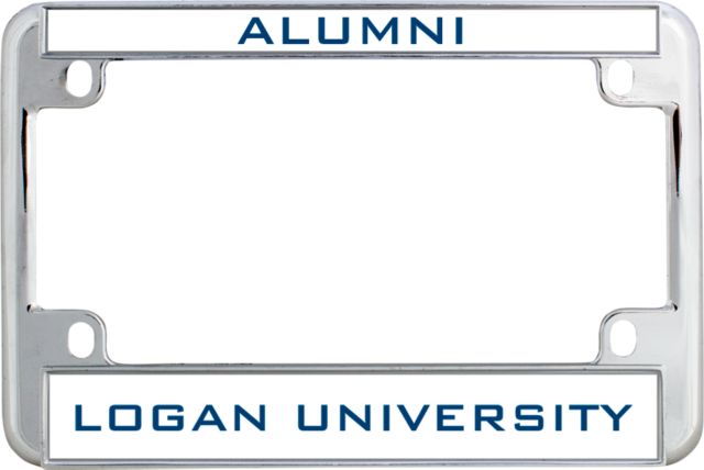 Logan Metal Motorcycle License Plate Frame in Alumni - ONLINE ONLY