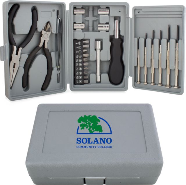 Solano Compact 26 Piece Deluxe Tool Kit Solano Community College Institutional Mark - ONLINE ONLY