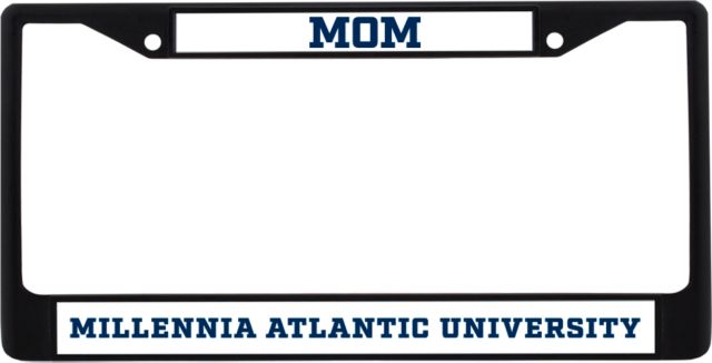 Millennia Atlantic Mom Metal License Plate Frame in Flat Wordmark - ONLINE ONLY