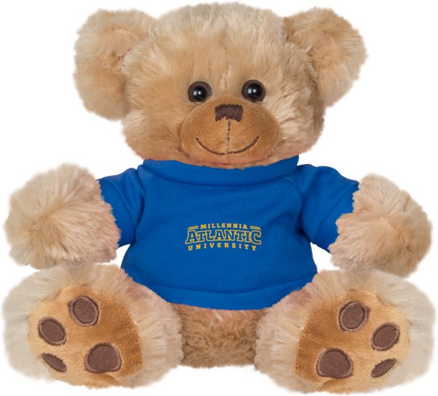 Millennia Atlantic Plush Big Paw 8 1/2 inch Bear w/Royal Shirt Arched Wordmark - ONLINE ONLY
