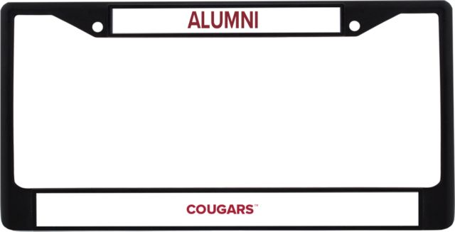 Washington State Alumni Metal License Plate Frame in Cougars - ONLINE ONLY