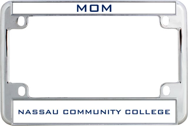 Nassau CC Metal Motorcycle License Plate Frame in Mom - ONLINE ONLY