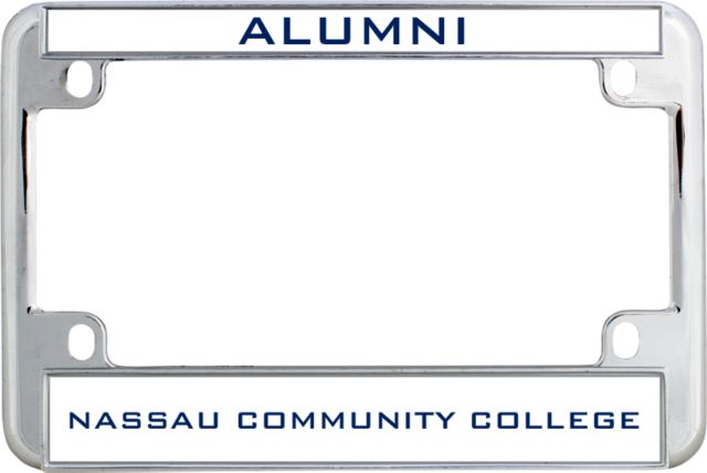 Nassau CC Metal Motorcycle License Plate Frame in Alumni - ONLINE ONLY