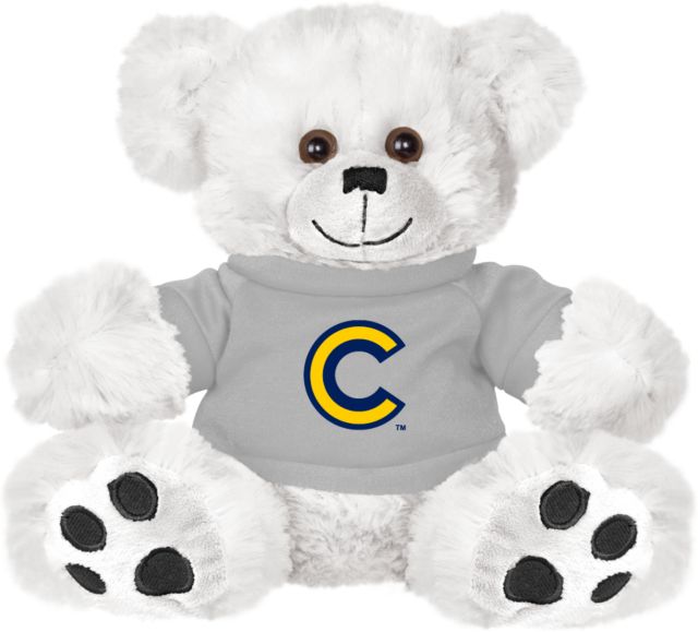 Cypress College Plush Big Paw 8 1/2 inch Bear w/Grey Shirt Cypress - C Lettermark - ONLINE ONLY