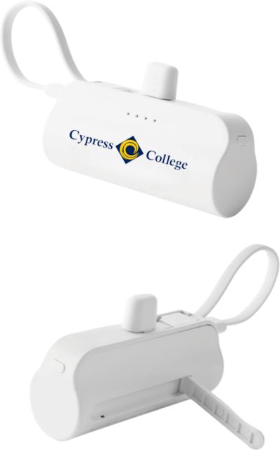 Cypress College Sidekick 4500 mAh Power Bank Cypress College Logo Horizontal - ONLINE ONLY