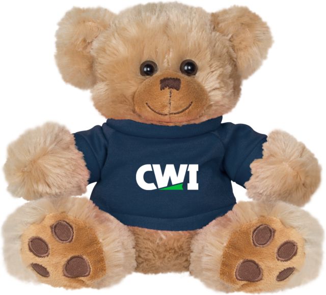 Western Idaho Plush Big Paw 8 1/2 inch Bear w/Navy Shirt CWI - ONLINE ONLY