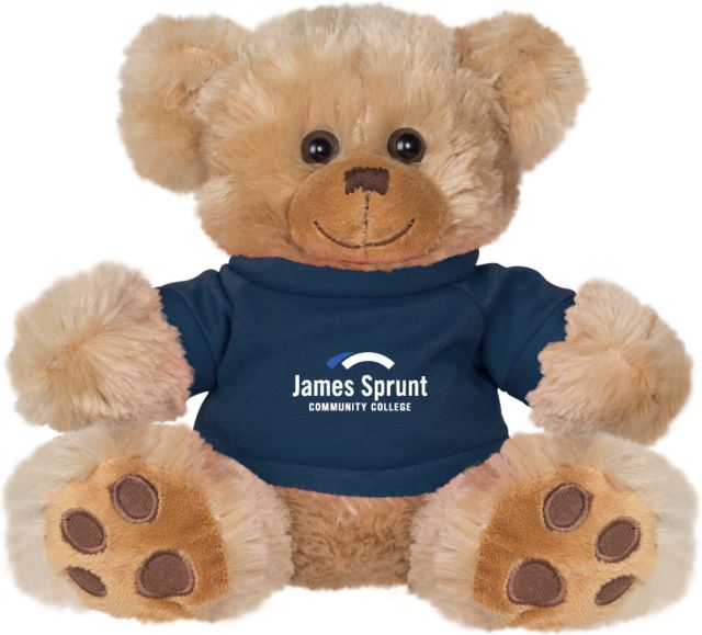 James Sprunt Plush Big Paw 8 1/2 inch Bear w/Shirt Primary Wordmark - ONLINE ONLY