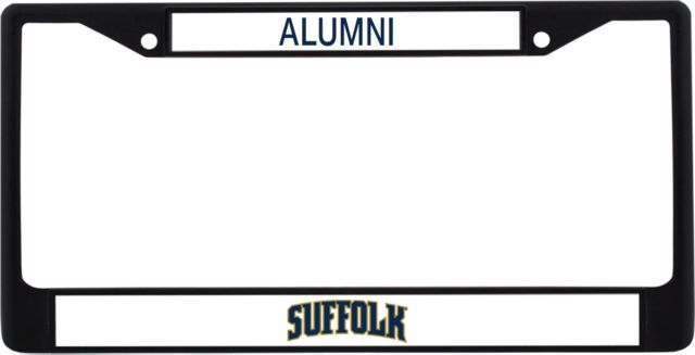Suffolk University Alumni Metal License Plate Frame in Arched Suffolk - ONLINE ONLY