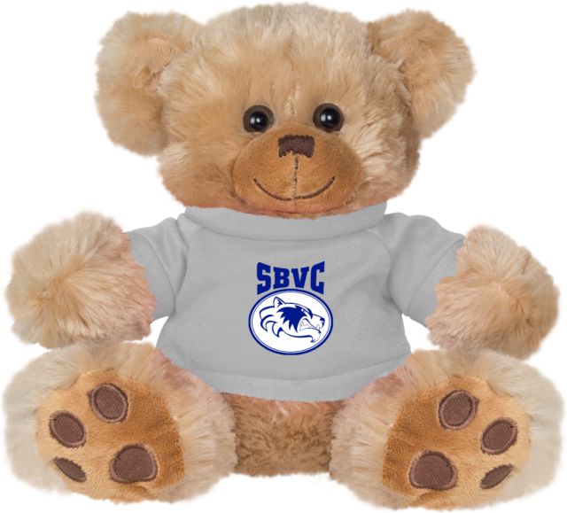 SBVC Plush Big Paw 8 1/2 inch Bear w/Grey Shirt SBVC with Wolverine Circle Stacked - ONLINE ONLY