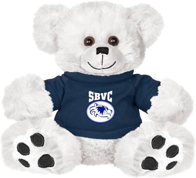 SBVC Plush Big Paw 8 1/2 inch Bear w/Navy Shirt SBVC with Wolverine Circle Stacked - ONLINE ONLY