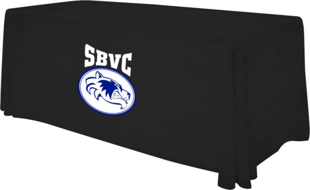 SBVC 6 foot Table Throw SBVC with Wolverine Circle Stacked - ONLINE ONLY
