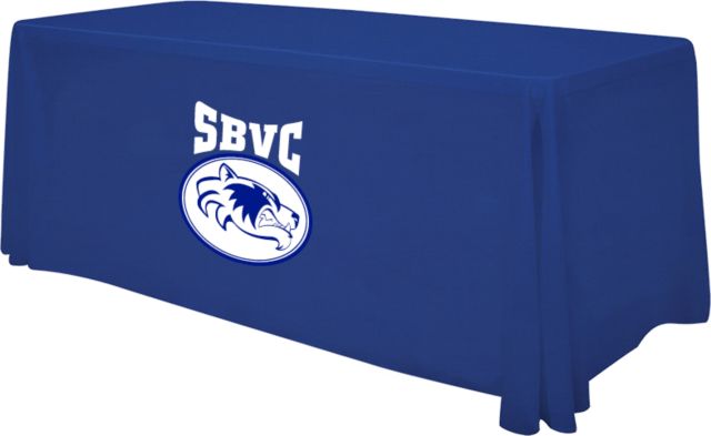 SBVC 6 foot Table Throw SBVC with Wolverine Circle Stacked - ONLINE ONLY