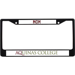 Aquinas College Mom Metal License Plate Frame in Inst. Wordmark - ONLINE ONLY