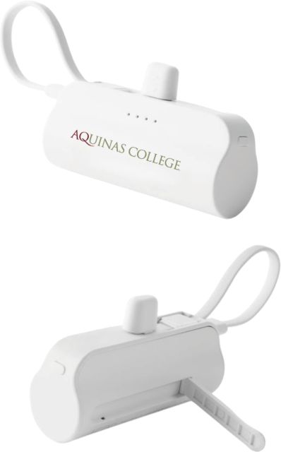 Aquinas College Sidekick 4500 mAh Power Bank Inst. Wordmark - ONLINE ONLY