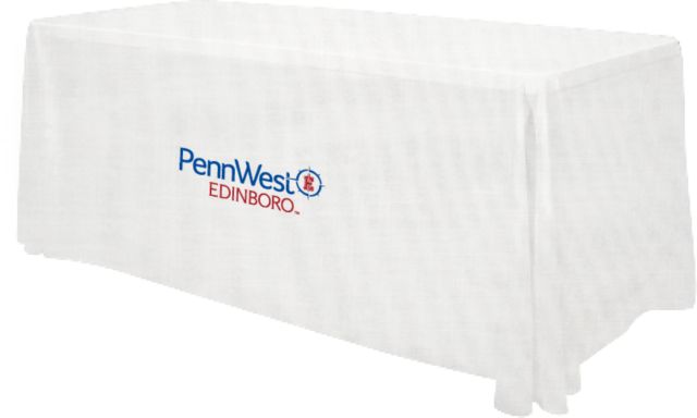 PennWest Edinboro 6 foot Table Throw PennWest Edinboro Insitutional Mark - PLUS - ONLINE ONLY