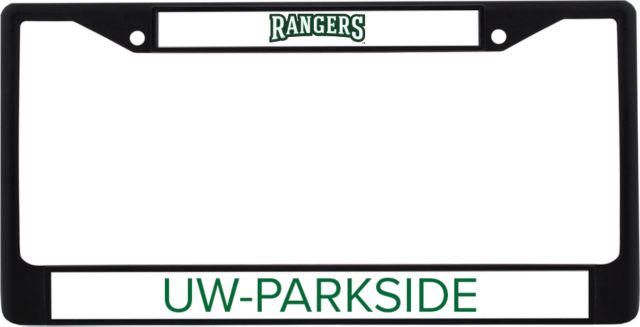Wisconsin Parkside Metal License Plate Frame in Rangers Wordmark - ONLINE ONLY