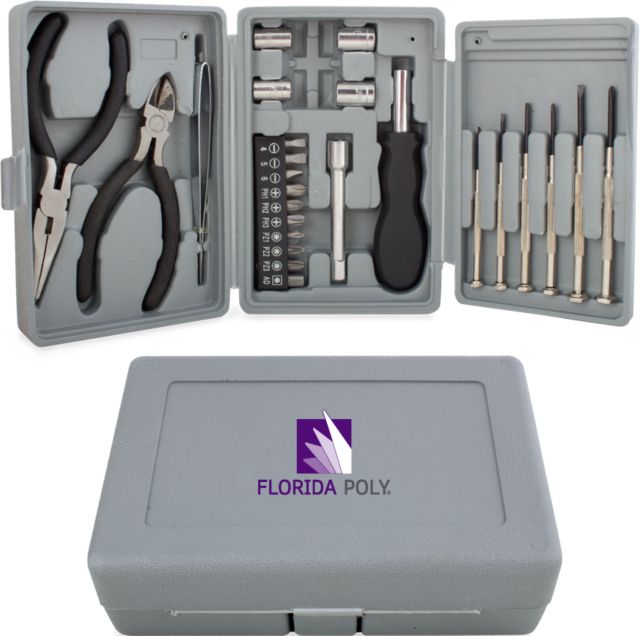 Florida Poly Univ Compact 26 Piece Deluxe Tool Kit Florida Poly - ONLINE ONLY