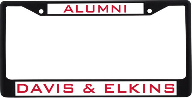 Davis and Elkins Alumni Metal License Plate Frame in Alumni - ONLINE ONLY