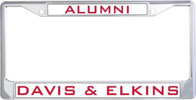 Davis and Elkins Alumni Metal License Plate Frame in Alumni - ONLINE ONLY