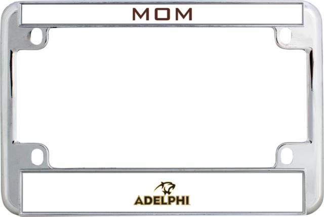 Adelphi Metal Motorcycle License Plate Frame in Adelphi with Panther Head - ONLINE ONLY