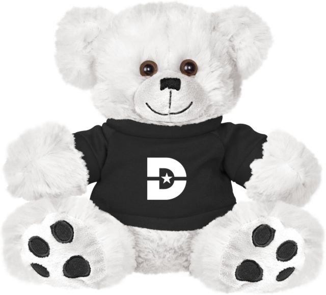 Dallas College Plush Big Paw 8 1/2 inch Bear w/Black Shirt D Mark - ONLINE ONLY