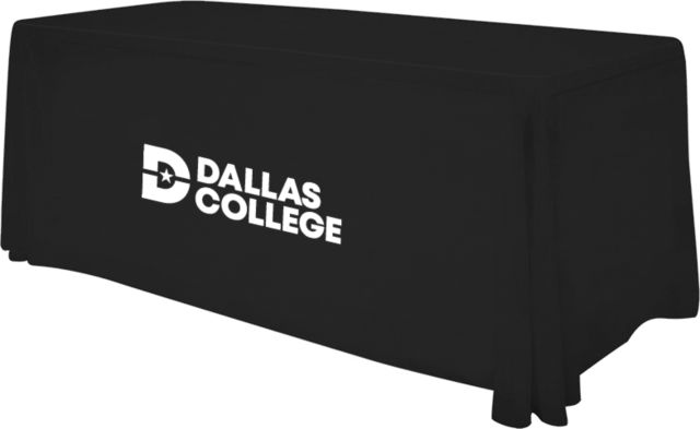 Dallas College 6 foot Table Throw Primary Mark - ONLINE ONLY