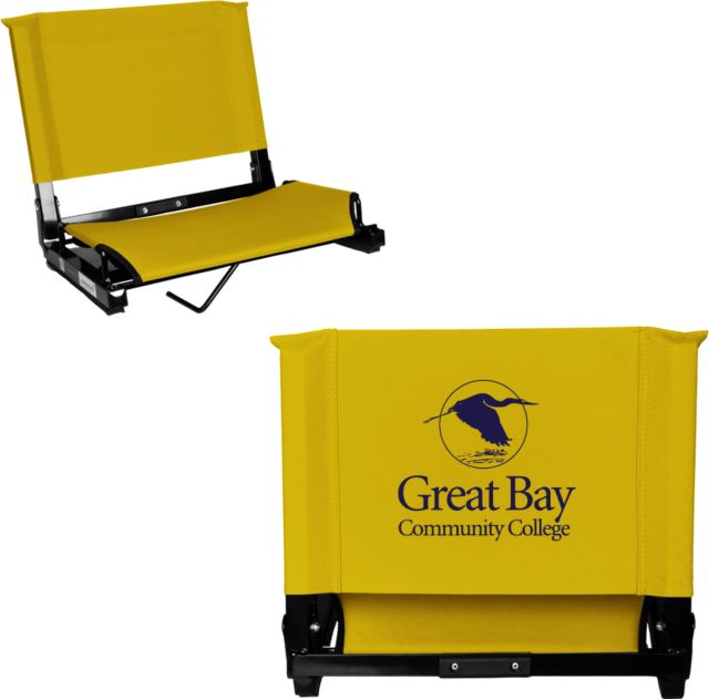 Great Bay CC Stadium Chair Great Bay Community College Wordmark - ONLINE ONLY