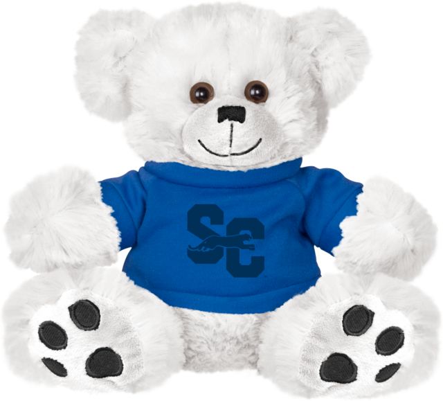 Spelman College Plush Big Paw 8 1/2 inch Bear w/Royal Shirt Spelman Jaguar SC - ONLINE ONLY