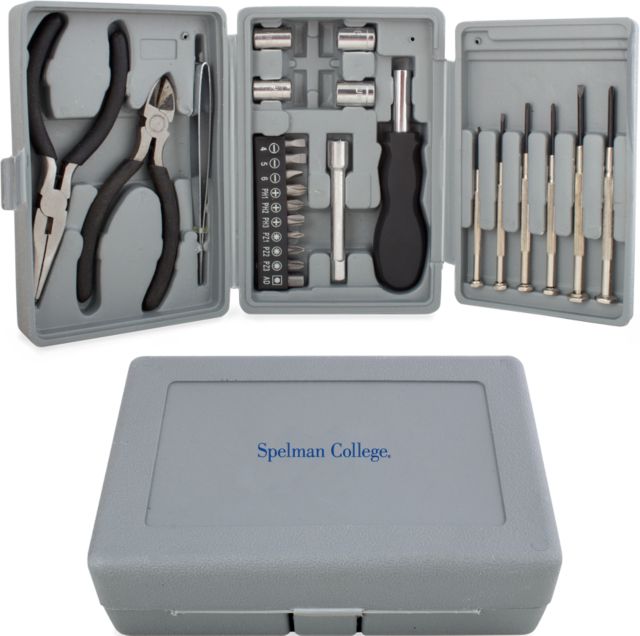 Spelman College Compact 26 Piece Deluxe Tool Kit Spelman College Institutional Wordmark - ONLINE ONLY