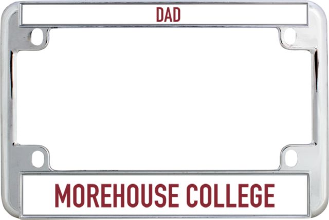 Morehouse College Metal Motorcycle License Plate Frame in Morehouse College - ONLINE ONLY