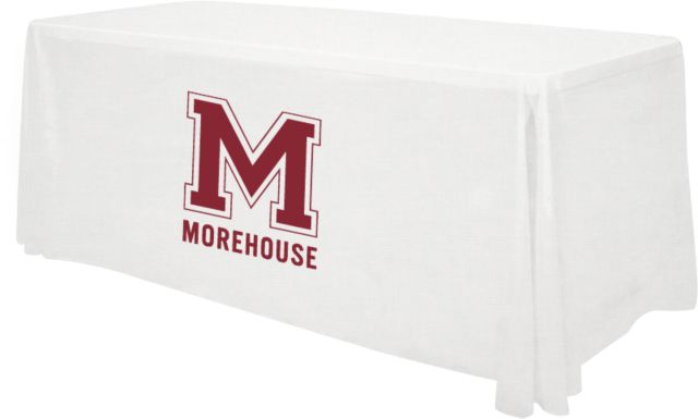 Morehouse College 6 foot Table Throw Letter Mark Morehouse Table Throw - ONLINE ONLY