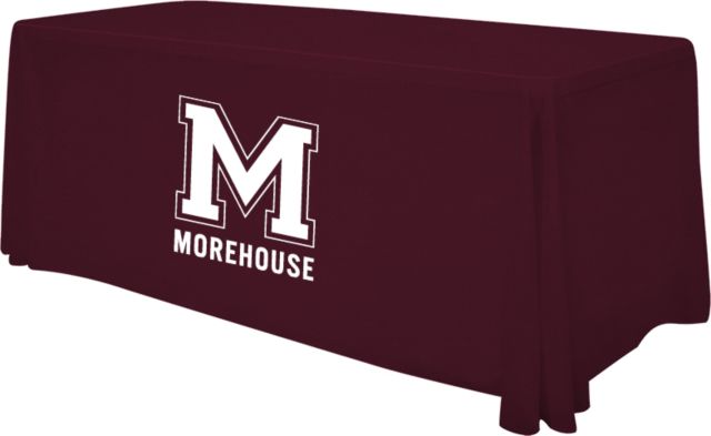 Morehouse College 6 foot Table Throw Letter Mark Morehouse Table Throw - ONLINE ONLY