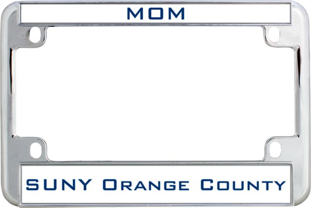 SUNY County CC Metal Motorcycle License Plate Frame in Mom - ONLINE ONLY