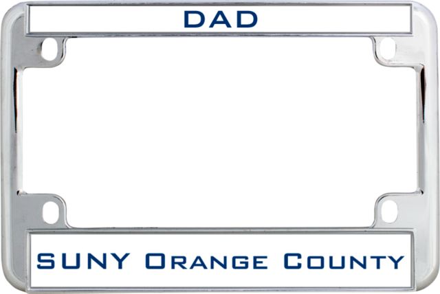 SUNY County CC Metal Motorcycle License Plate Frame in Dad - ONLINE ONLY