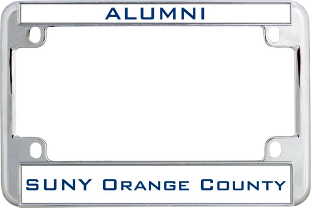 SUNY County CC Metal Motorcycle License Plate Frame in Alumni - ONLINE ONLY