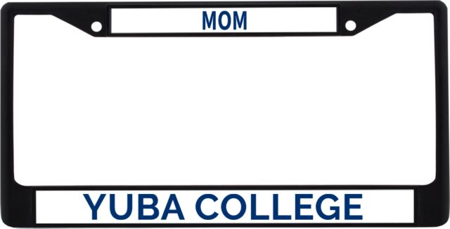 Yuba Mom Metal License Plate Frame in Yuba College Flat - ONLINE ONLY