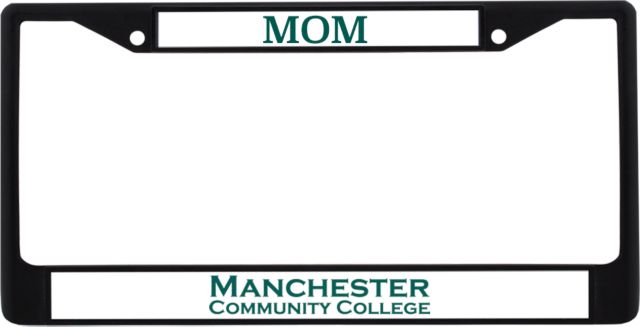 Manchester CC Mom Metal License Plate Frame in Manchester Community College Wordmark - ONLINE ONLY
