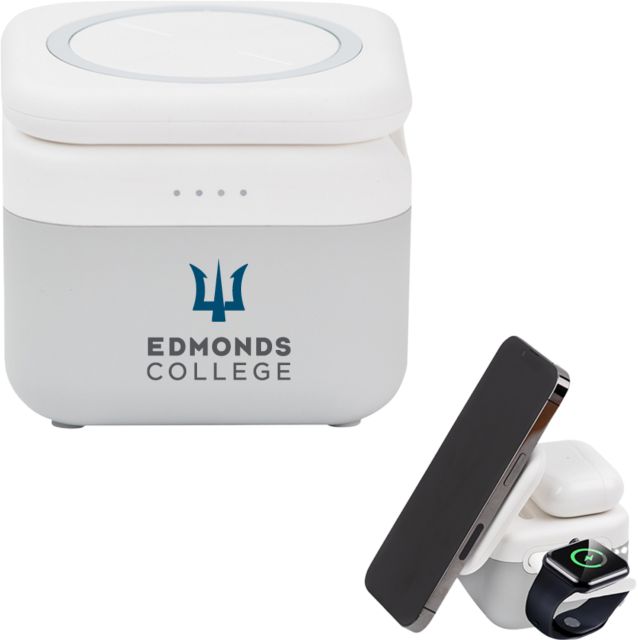 Edmonds College 3 in 1 Mag Max Modularized Wireless Charger Edmonds College Wordmark - ONLINE ONLY
