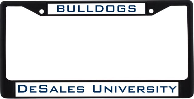 DeSales Metal License Plate Frame in Bulldogs - ONLINE ONLY