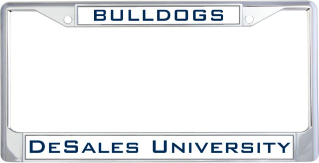 DeSales Metal License Plate Frame in Bulldogs - ONLINE ONLY