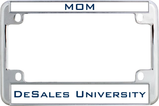 DeSales Metal Motorcycle License Plate Frame in Mom - ONLINE ONLY