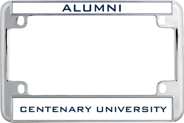 Centenary Univ Metal Motorcycle License Plate Frame in Alumni - ONLINE ONLY