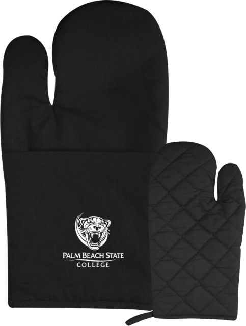 Palm Beach State Quilted Canvas Oven Mitt Palm Beach State Panther Logo - ONLINE ONLY