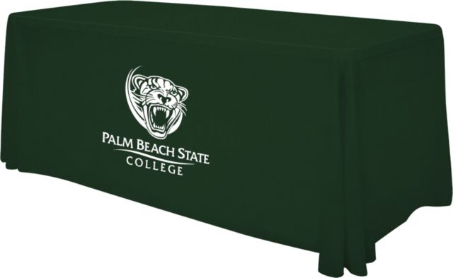 Palm Beach State 6 foot Table Throw Palm Beach State Panther Logo - ONLINE ONLY