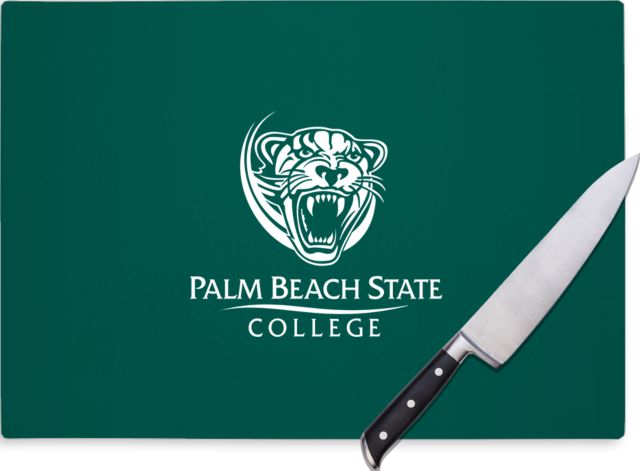 Palm Beach State Cutting Board Palm Beach State Panther Logo - ONLINE ONLY